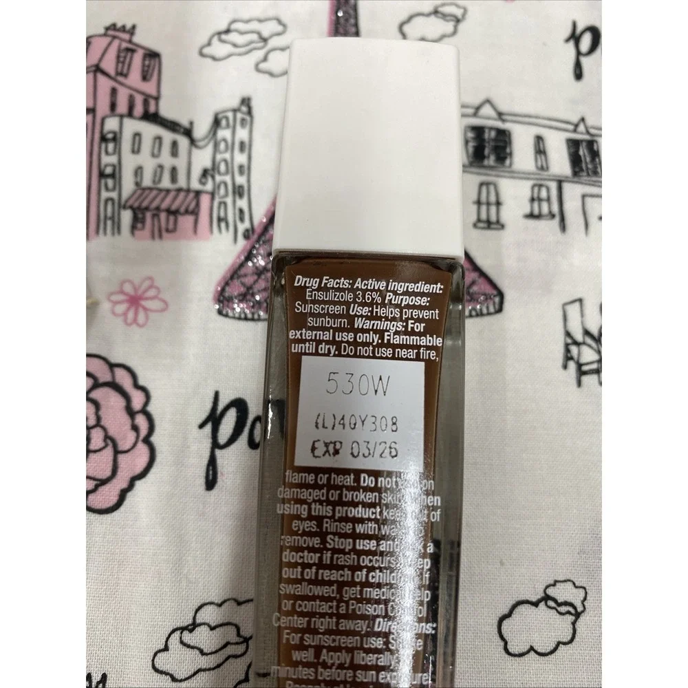LANCOME ~ TEINT IDOLE ULTRA WEAR CARE & GLOW FOUNDATION ~ # 530 (W) NEW Exp 3/26